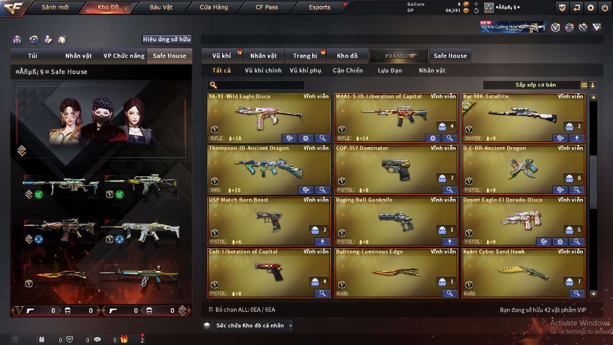 shop acc cf uy tin gia re